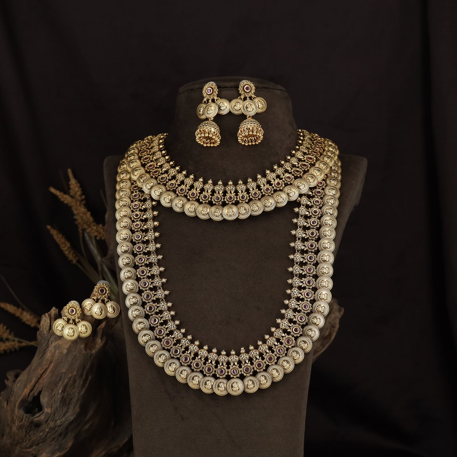 Bridal Coin Antique Combo Set Featuring Traditional Coin Links