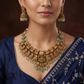 Dynasty Style Antique Necklace with Intricate Peacock Silhouette