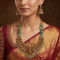 Masterpiece Collection Antique Long Haara with Lakshmi and Peacock Craftsmanship