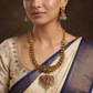 Royal Antique Long Haara with Artisan Peacock Detailing