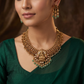 Grand Antique Temple Necklace with Classic Scrollwork Border
