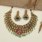Couture Antique Lakshmi Necklace with Traditional Heritage Appeal