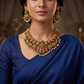 Antique Lakshmi Peacock Necklace Set with Statement Pendant