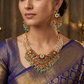 Antique Multi-Strand Necklace Set with Floral Centrepiece