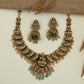 Premium Antique Necklace with Temple Lakshmi Craftsmanship