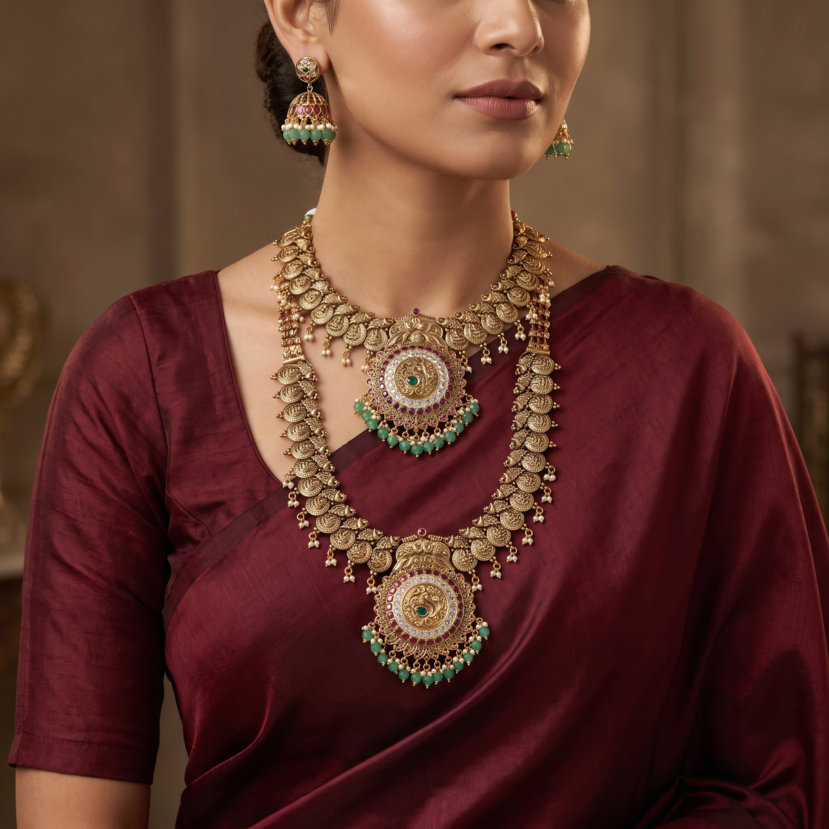 Peacock Medallion Antique Combo Set with Heritage Coin Links