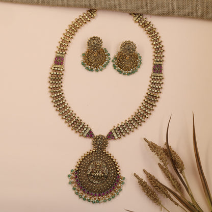 Grand Lakshmi Antique Long Haara Set