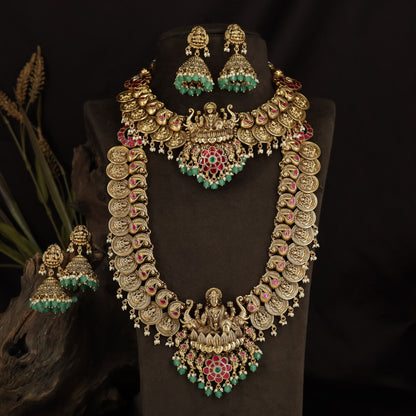 Lakshmi Elephant Peacock Antique Combo Set