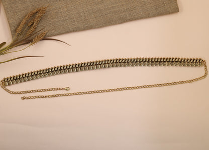 Traditional Antique Temple Coin Waist Belt