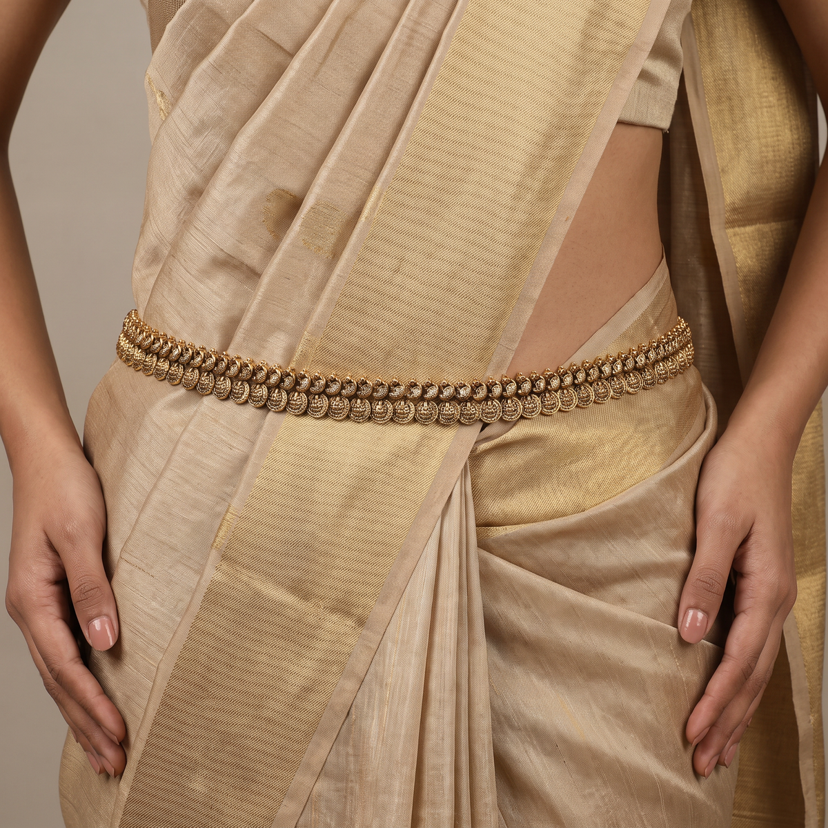 Traditional Antique Temple Coin Waist Belt