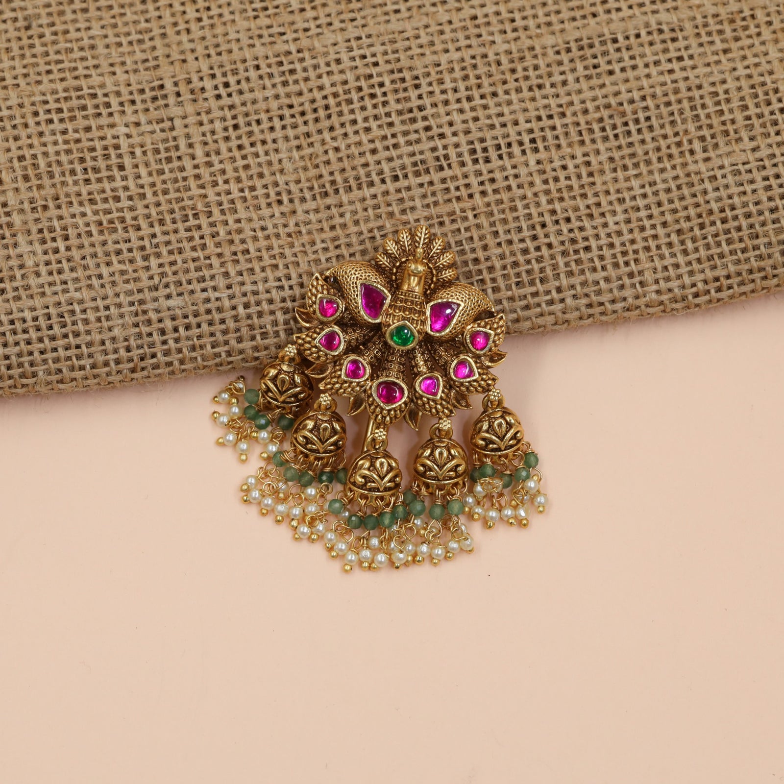 Heritage Antique Peacock Bille Featuring Ornamental Detailing