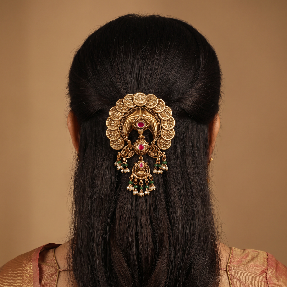 Signature Antique Coin Bille with Temple Craftsmanship