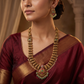 Grand Antique Peacock Long Haara Set with Centrepiece