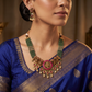 Antique Krishna Radhe Beads Necklace Set