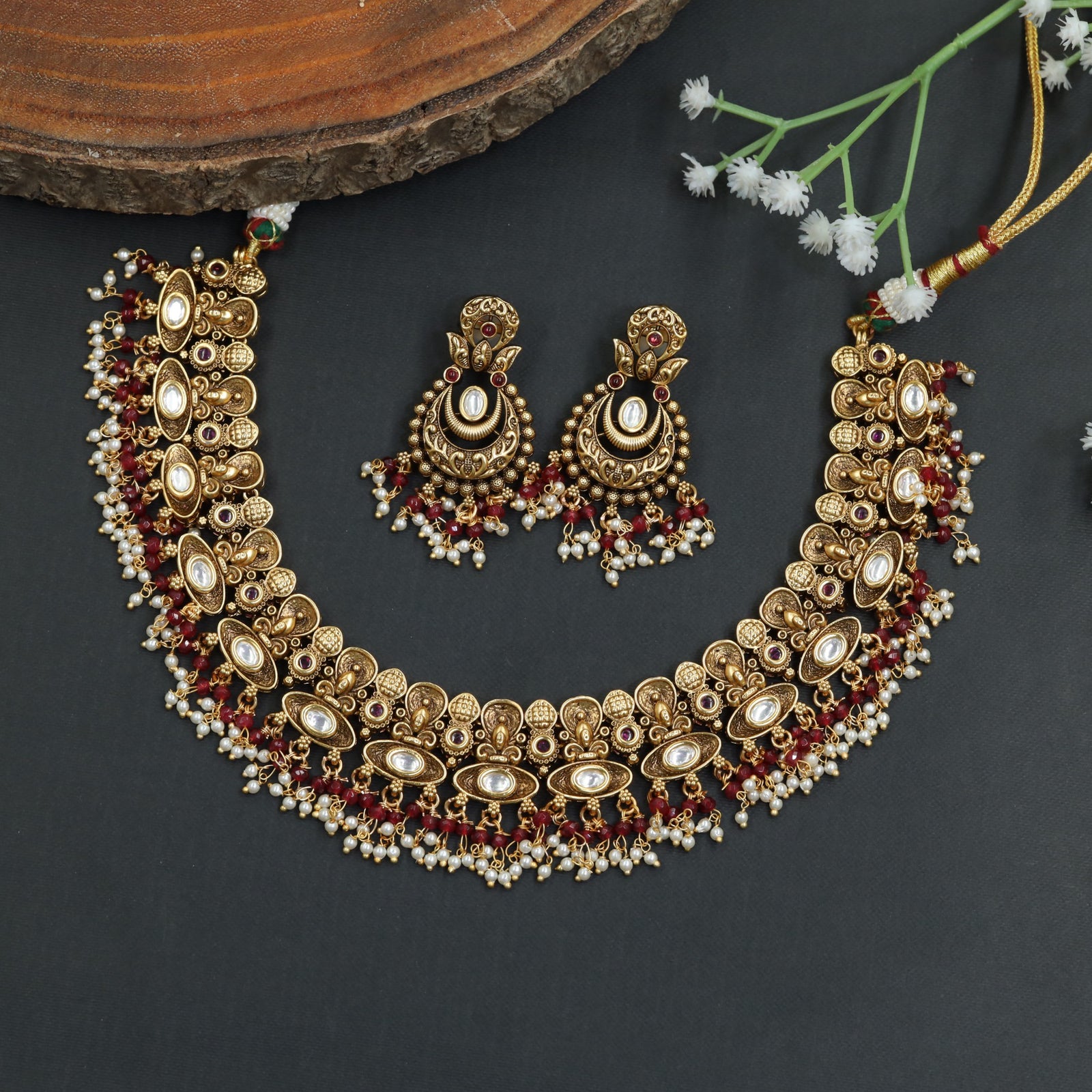 Heirloom Inspired Antique Necklace with Oval Link Craftsmanship