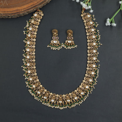 Statement Antique Long Haara Set with Oval Links