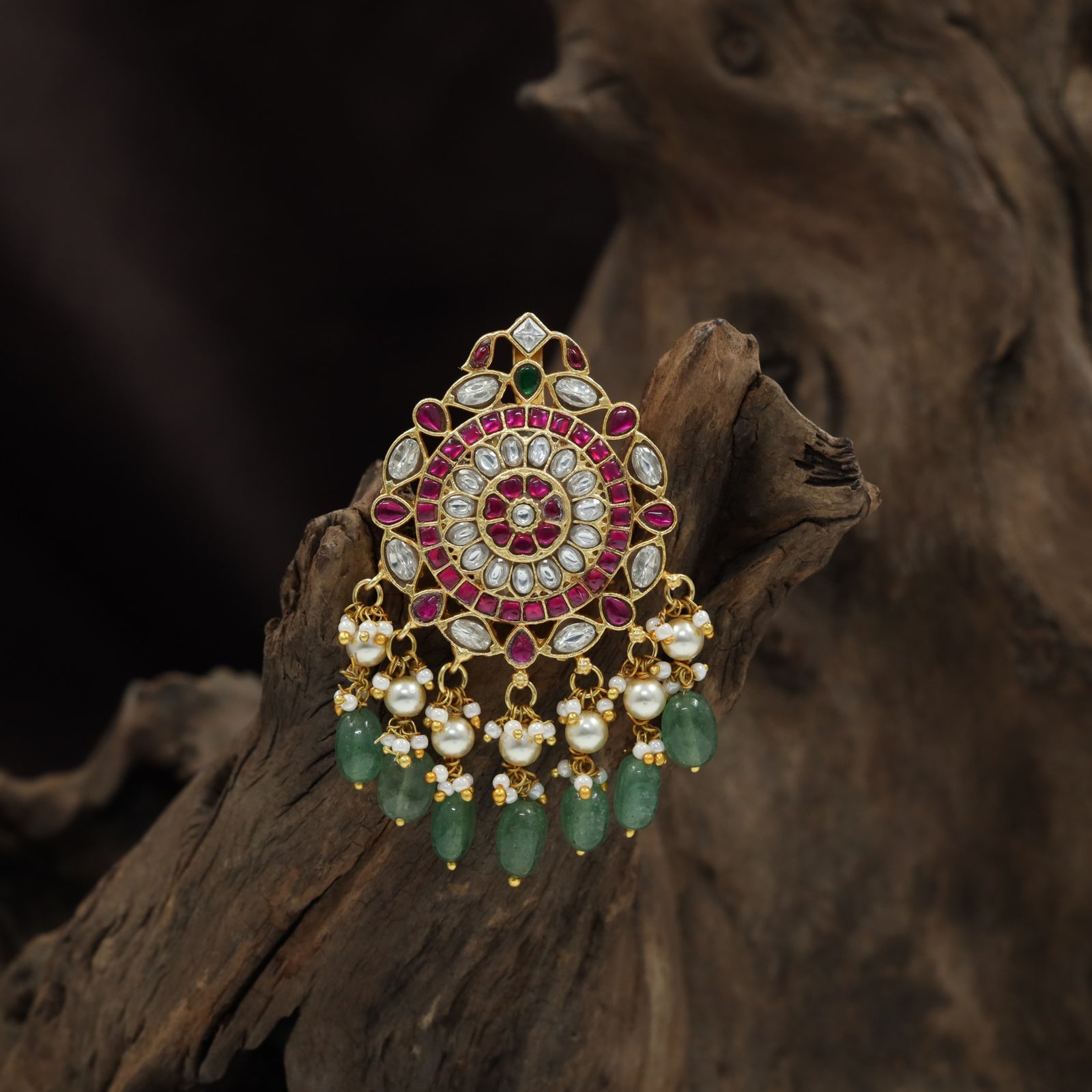 Chandelier Jadau Pendant with Rosette Centre Design