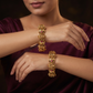 Lakshmi Peacock Antique Bangles with Temple Craftsmanship