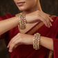Kundan Bangles with Elegant Oval Arrangements