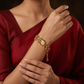 Ethnic Kundan Watch with Intricate Floral Bracelet Arrangement
