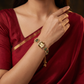 Heritage Kundan Watch with Ornamental Floral Accents