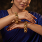 Temple Lakshmi Gaja Bangles with Sculpted Artwork