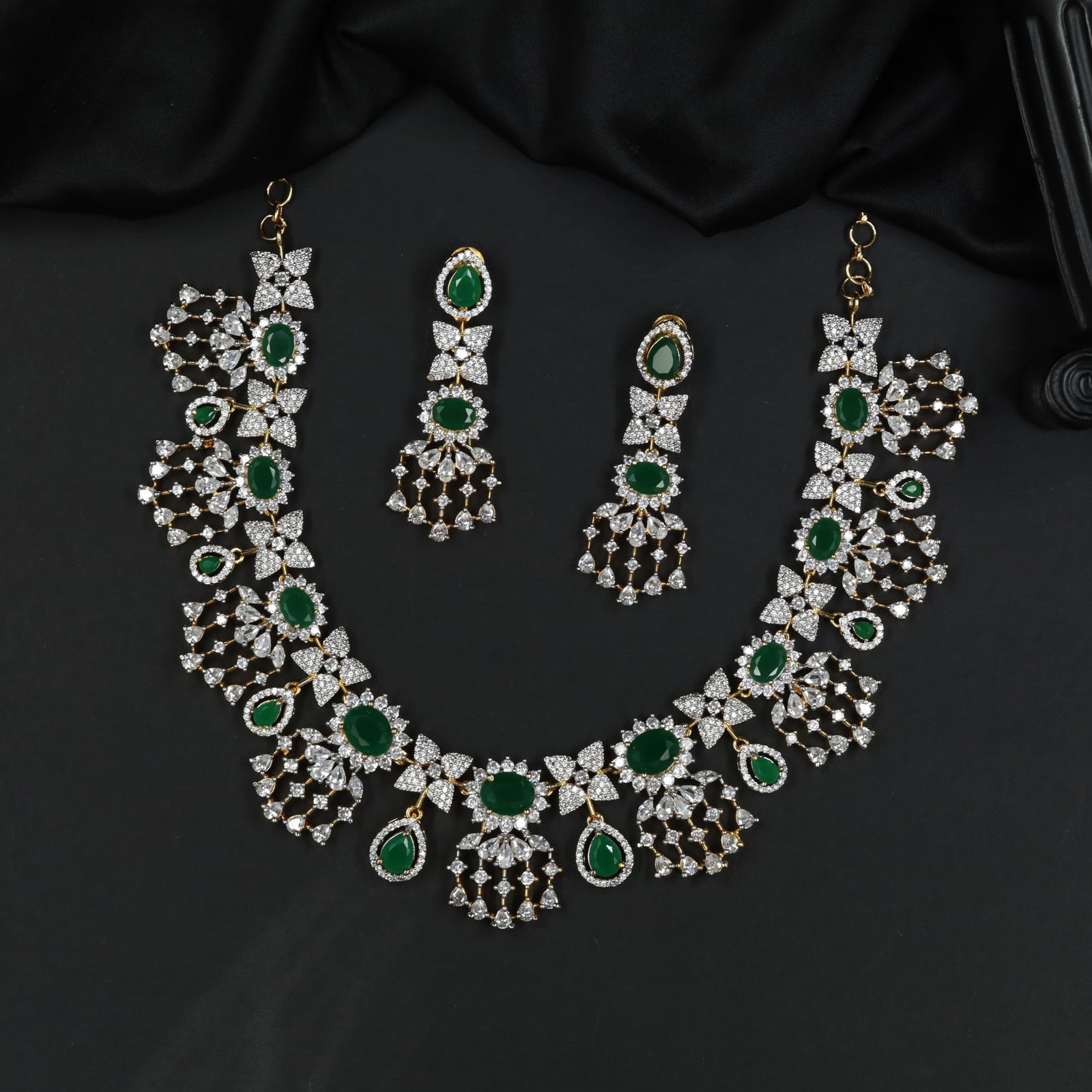 Luxury GJ Necklace Crafted with Butterfly Accents and Oval Elements