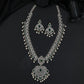 Premium GJ Long Haara Blending Heritage Floral Artistry with Pearl Fringe