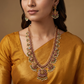 Lakshmi Antique Long Haara Set with Peacock Panels