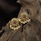 Circular Scrollwork Antique Stud with Ball Drop Fringe