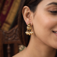 Heritage Lakshmi Antique Stud with Ball Drop Fringe