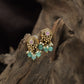 Heritage Floral Antique Stud with Ornamental Blossom Detailing