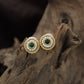Circular Halo Antique Stud with Beaded Border Detailing