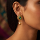 Premium Teardrop Stud With Openwork Frame And Drop Finish