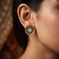 Royal Inspired Circular Stud With Layered Rosette Pattern