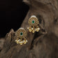 Classic Rosette Medallion Stud With Pearl Fringe Drops