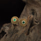 Floral Sunburst Stud With Layered Petal Detailing