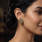 Couture Rosette Disc Stud With Precision Petal Structuring And Detail