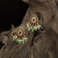 Antique Stud with Floral Teardrop Design and Pearl Cluster Fringe