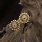 Classic Rosette Antique Stud With Intricate Petal Arrangement