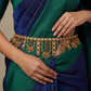 Antique Waist Belt Showcasing Ornate Links and Hanging Pendants