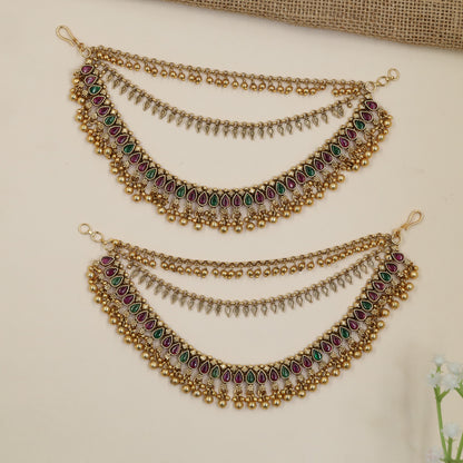 Antique Mati with Repeating Teardrop Details and Drops