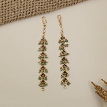 Antique Mati with Repeating Floral Drops and Fine Links