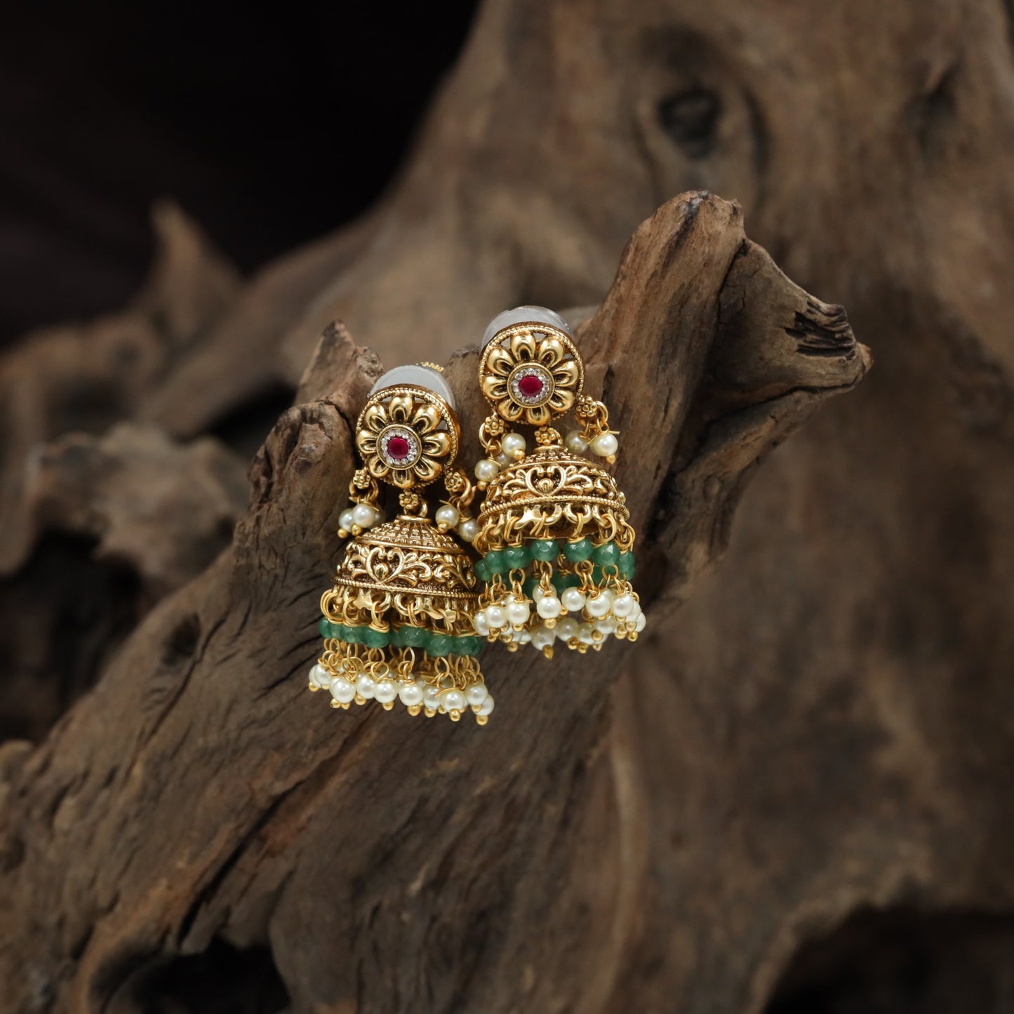 Antique Jumka with Rosette Centre and Hanging Fringe