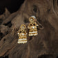 Antique Jumka with Radiant Circular Stud and Ornate Dome Design