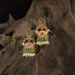 Antique Jumka with Radiant Circular Stud and Ornate Dome Design