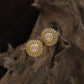 Circular Antique Stud with Intricate Rosette Detailing
