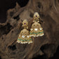Detailed Bell-Shaped Drop with Circular Accents in an Antique Jumka Design
