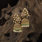 Antique Jumka with Ornate Clusters and Beaded Drops