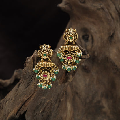 Traditional Floral Antique Hangings with Intricate Relief Work and Hanging Details